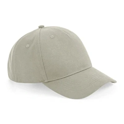 Image of Beechfield B62N Organic Cotton 5 Panel Cap Stone