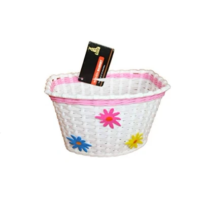 Image of Adie Girl&#039;s ACB002 Wicker Effect Basket Pink/White