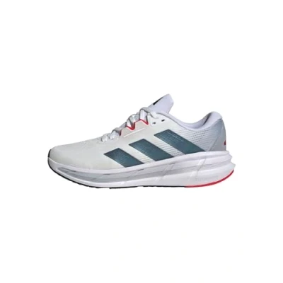 Image of adidas Men&#039;s Questar 3 Running Shoes, Cloud White/Core Black/Pure Ruby, 11.5 UK