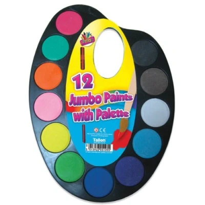 Image of ART BOX Jumbo Paints on Palette Watercolour Paint Set, 5105