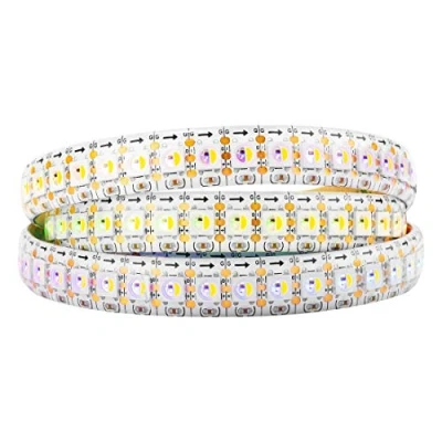 Image of BTF LIGHTING RGBW RGBWW RGB+Warm SK6812 (Similar WS2812B) Individually Addressable 3.3ft 144LEDs/Pixels/m Flexible 4 Colors in 1 LED Dream Color Strip IP65 Splash Waterproof DC5V White PCB