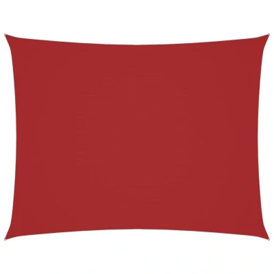 Image of vidaXL Sunshade Sail Oxford Fabric Rectangular 4x6 m Red