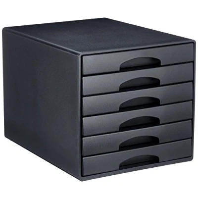 Image of Leitz 52120095 6 A4 Drawer Cabinet, Organiser, Plus Range, Black