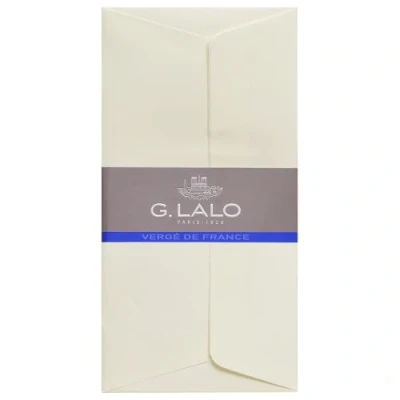 Image of Clairefontaine Ref 46116L G.Lalo Self Adhesive Lined Envelopes (Pack of 25) DL (110 x 220mm) in Size, 100gsm French Laid Paper Vergé de France, Ivory