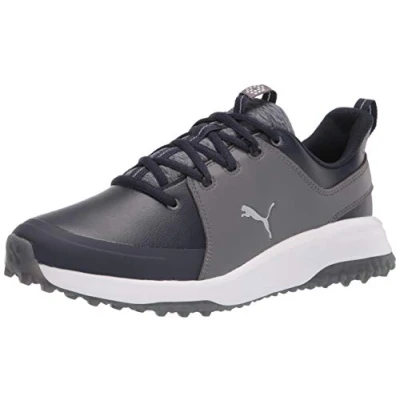 Image of PUMA Men&#039;s Grip Fusion Pro 3.0 Golf Shoe, Navy Blazer Silver Quiet Shade, 9.5 UK