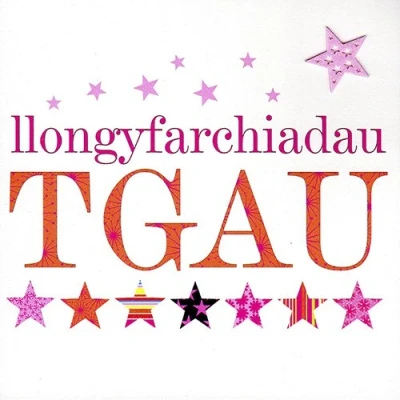 Image of Claire Giles Sherbet Sundaes Welsh Llongyfarchiadau Tgau/GCSE Congratulations Card Pink