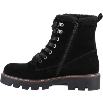 Image of Hush Puppies Women&#039;s Aurelia Ankle Boots, Black, 5 UK