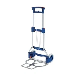 Image of Lightweight Folding Truck 480x490x1010mm Silver/Blue 312504