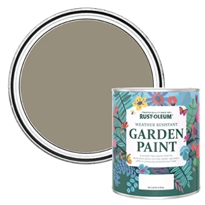 Image of Rust Oleum Brown Mould Resistant Garden Paint In Matt Finish Cocoa 750ml