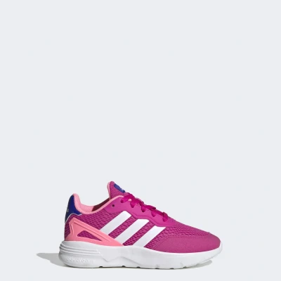 Image of adidas Boy&#039;s Nebzed Sneaker, Lucid Fuchsia Ftwr White White, 5 UK