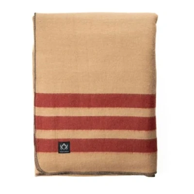 Image of Arcturus Rainier Wool Blanket 4.5lbs Warm, Heavy, Washable, Large Great for Camping, Outdoors, Survival &amp; Emergency Kits (Dry Falls)