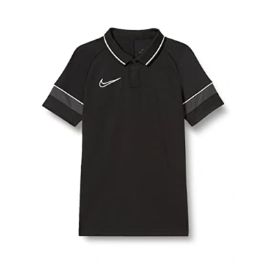Image of NIKE Unisex Kids Y Nk Dry Acd21 Polo Shirt, Black/White/Anthracite/White, 8 Years UK