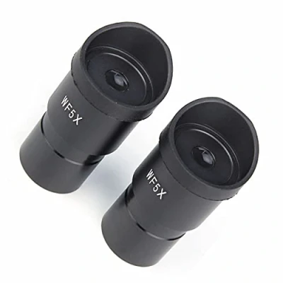 Image of Lab Microscope Accessories Eyepieces 2 PCS Stereo 5X Wide Angle Eyepiece with Eye Cups Mounting Size 30mm 30.5mm WF5X (Size : 30.5mm)