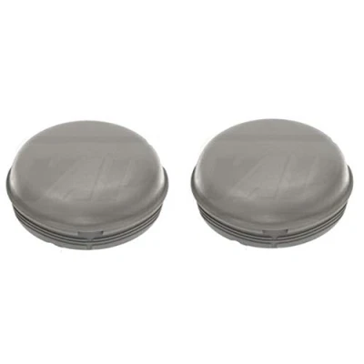 Image of 2x Hub Caps, Grey Plastic, Fits Ifor Williams Trailers, Grease Dust Cap, Non Genuine