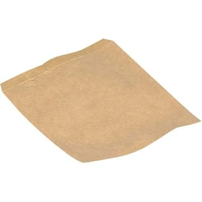 Image of ABENA Gastro 1000 x Brown Strung Kraft Paper Food Bags. Can Be Used As Fruit bag, Bread Sandwich Bags, Bags For Sweets And Vegetable 17x14cm The Perfect Lunch