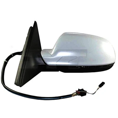 Image of 8F0857527, 8F0857527GRU, 8K0857535F, 8K0949101B, 8K0949101C Wing mirror TYC 302 0092 Left primed for electric adjustment, Aspherical, Heatable