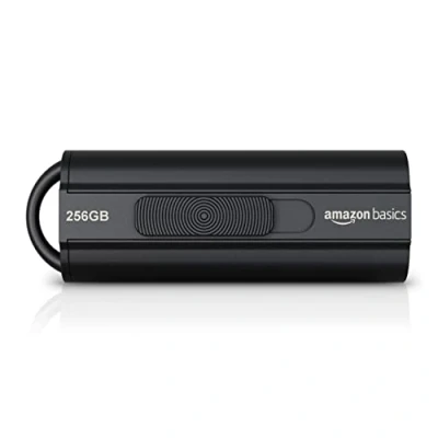 Image of Amazon Basics 256 GB, USB 3.1 Flash Drive, Read Speed up to 130 MB/s, Black