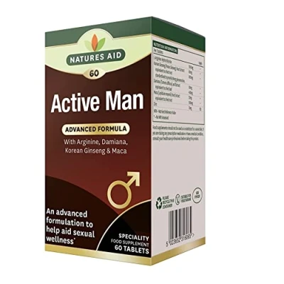 Image of natures aid Active Man Tablets Pack of 60