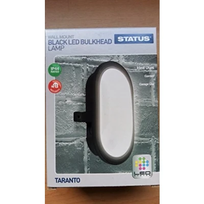 Image of Taranto 5.5w Black LED Bulkhead Lamp Wall Mount
