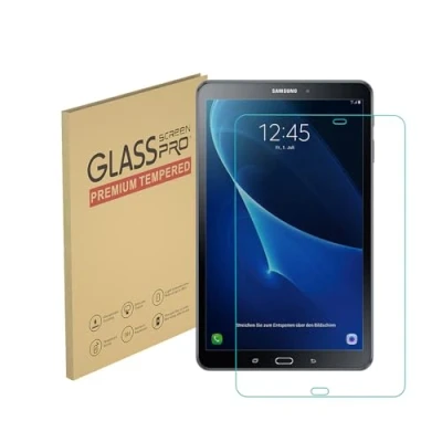 Image of HYGMOCC Screen Protector for Samsung Galaxy Tab A 10.1 SM T580/T585 [2016] Tempered Glass Film, 9H Hardness,Anti Scratch,Case Friendly,Bubble Free (1 pcs)