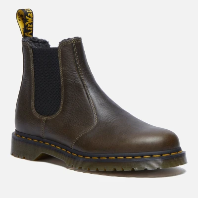 Image of Dr. Martens 2976 Unisex Classic ankle boots, Size: 8, Olive Leather and textile