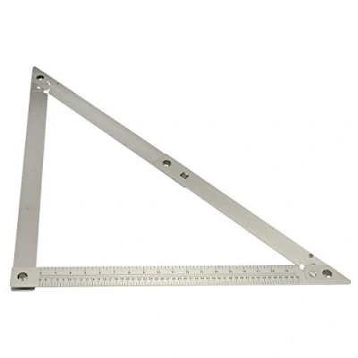 Image of Faithfull FAIFS600 Aluminium Folding Builders Square 600mm (24in) With Carry Case, Silver
