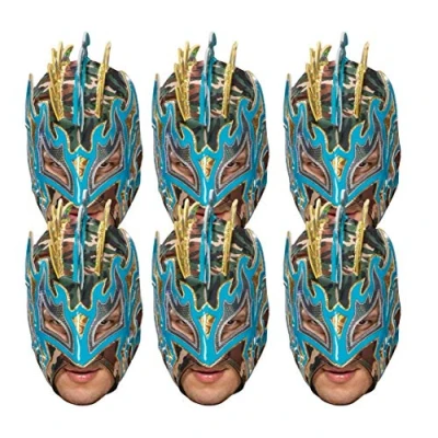Image of STAR CUTOUTS Halloween SMP419 WWE Wrestling Masks Fun for Family, Friends and Fans, Kalisto 6 Pack