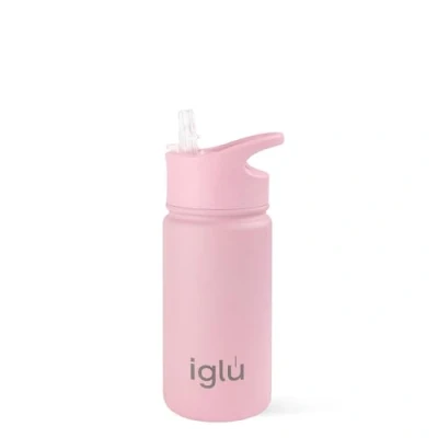 Image of iglu Reusable Water Bottles Premium Double Walled Stainless Steel Vacuum Insulated 24 Hours Cold &amp; 12 Hot Sweatproof BPA Fre Great Eco Friendly Gifte (Himalayan Pink, 450ml)