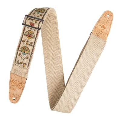 Image of Levy&#039;s MH8P 004 Natural Hemp Webbing w Cork Ends and Pocket 2&quot; Egyptian