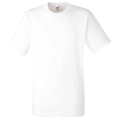 Image of Fruit Of The Loom Men&#039;s Heavy Cotton T Shirt, White, Large
