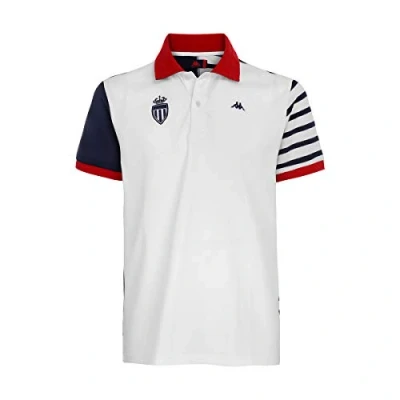 Image of Kappa AUBIN T shirt Men White/Blue/Red