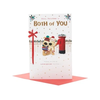 Image of Boofle Christmas Card for Both of You Cute Design
