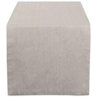 Image of DII CAMZ38733 Stone Solid Chambray, Table Runner 14x72, Chambray