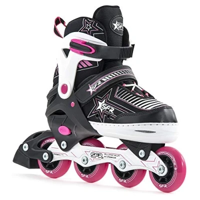 Image of SFR Pulsar Children’s Unisex Adjustable Skates, RS480, pink, 12 2 UK (30.5 34 EU)