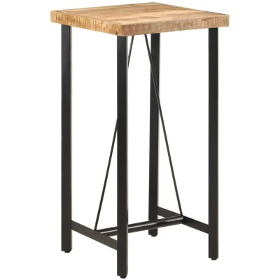 Image of vidaXL Bar Table 55x55x107 cm Solid Wood Mango and Iron