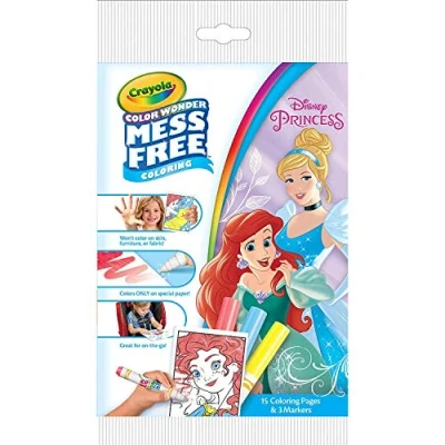 Image of Crayola Color Wonder Disney Princess Mini Overwrap, Blue, Yellow, Red