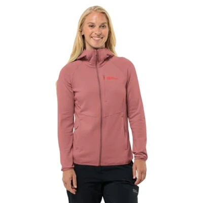 Image of Jack Wolfskin Women&#039;s Kolbenberg Hooded Fz W Jacket, Mineral Red, L