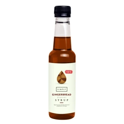 Image of Simply Sugar Free Gingerbread Syrup, Low Calorie, Vegan &amp; Nut Flavoured Syrup for Coffee, Cocktails Baking (250ml)
