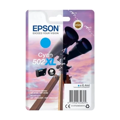 Image of Epson Single pack cyan 502XL ink SEC, C13T02W24020