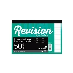 Image of Silvine Revision/Presentation Notecard x 20 pads