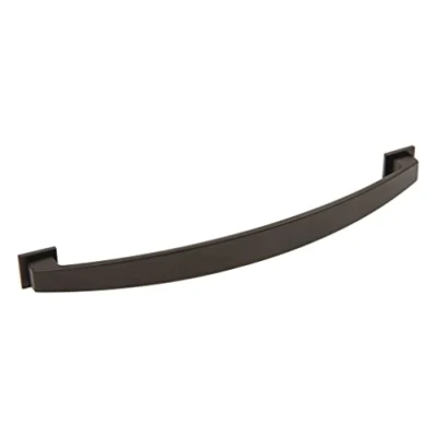 Image of Solmer LTD Hafele Augusta Cup Bow Knob Handles Matt Black Kitchen Furniture Cabinet (Bow 160mm)