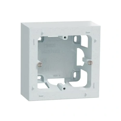 Image of Schneider Electric Odace Styl S510762 Surface Mounting Box Recycled White 1 Hole