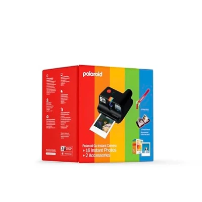 Image of Polaroid Go Generation 2 Mini Instant Camera Black + Film Bundle (16 Photos Included) and Accessories (Photo Album+Wrist Strap) 6541