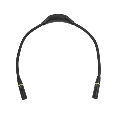 Image of Lindby LED rechargeable lamp Travan, black, ABS, length 61.7 cm