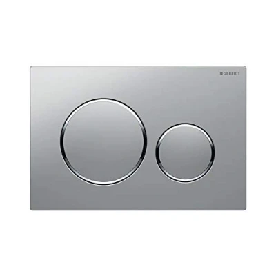 Image of Geberit Sigma 20 Actuator Plate High Gloss Chrome/Matte Chrome 115.882. KH. 1