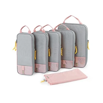 Image of BAGSMART 6 Set Compression Packing Cubes Lightweight Travel Essentials, Suitcase Organizer