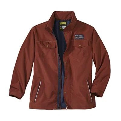 Image of ATLAS FOR MEN Men&#039;s Terracotta Multipocket Parka Water Repellent Foldaway Hood L