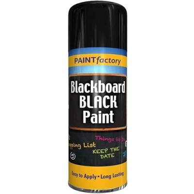 Image of AlezyB 4 x Blackboard Spray Paint 400ml Non Reflecting Matt Finish Creates, Aerosol Black for Renew and Smooth Look, Chalkboard designed Quick &amp; Fast Drying Formulation