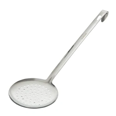 Image of Vogue Skimmer 4In Stainless Steel Strainer Sieve Spatula Utensil Kitchen