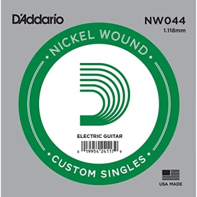 Image of D&#039;Addario .044 Nickel Wound Single String for Electric Guitar